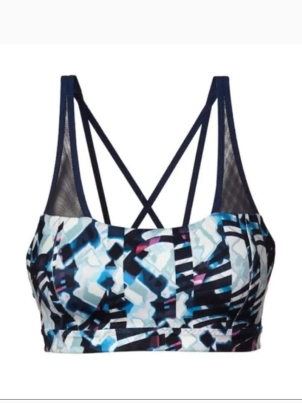ATHLETA Printed Strappy-Go-Lucky Sports Bra  ** Medium **